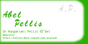 abel pellis business card